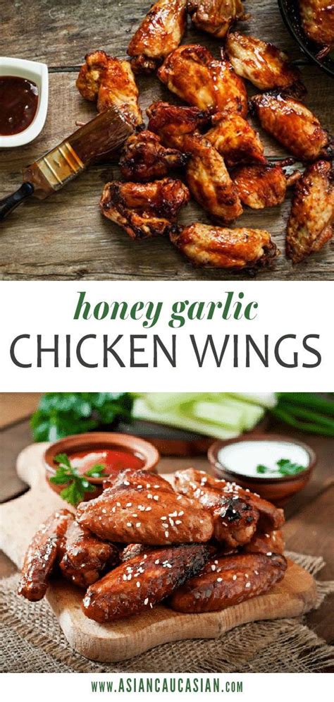 Crispy baked chicken wings with honey and spices. Honey Garlic Chicken Wings | Recipe | Honey garlic chicken ...