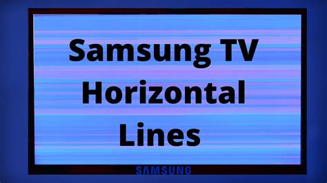 Samsung Tv Horizontal Screen Lines Issue How To Fix Youtube