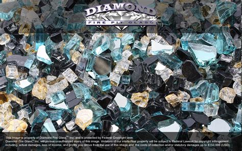 Venetian Gold Premixed Diamond Fire Pit Glass 1 Lb Crystal Package