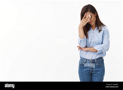 Middle Aged Woman Embarrassed Cut Out Stock Images Pictures Alamy