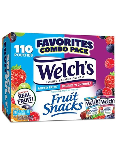Welchs Fruit Snacks Mixed Fruit And Berries N Cherries Bulk Variety