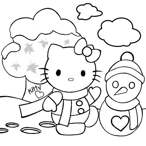 Hello Kitty Christmas Coloring Pages 1 Hello Kitty Forever