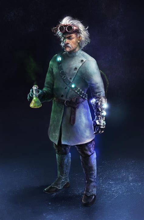 Dr Marius By Mar Co On Deviantart Cyberpunk Character Concept Art Characters Mad Scientist