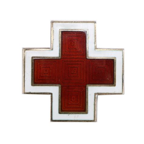 Vintage Sterling American Red Cross Pin Ebth