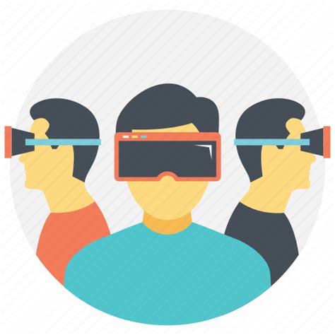 Augmented reality, virtual reality, virtual reality glasses, virtual world, vr technology icon ...