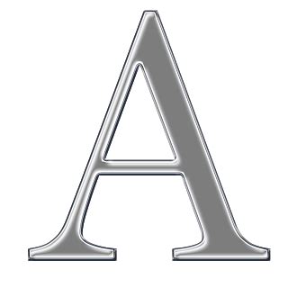 Free Chrome Digi Scrapbook Capital Alphabet | Capital alphabet, Alphabet, Monogram alphabet