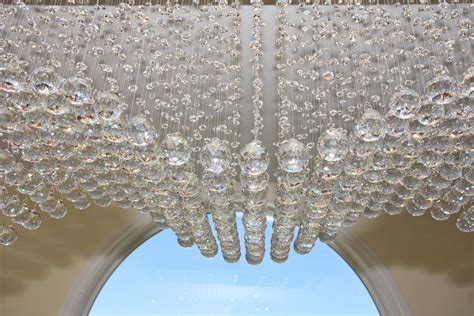 Contemporary Rectangle Crystal Raindrop Flush Ceiling Light Fixture