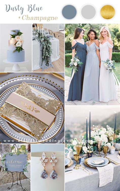 6 Stunning Metallic Wedding Color Palettes With Matching Invitations