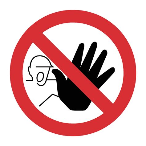Geen Toegang Bord Sticker Verkeersbord Verboden Toegang Tenstickers
