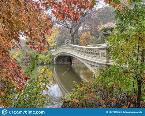 Bow Bridgecentral Park New York Cit Stock Photo Image Of Fall