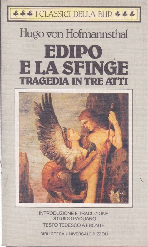 Edipo E La Sfinge By Hugo Von Hofmannsthal Goodreads