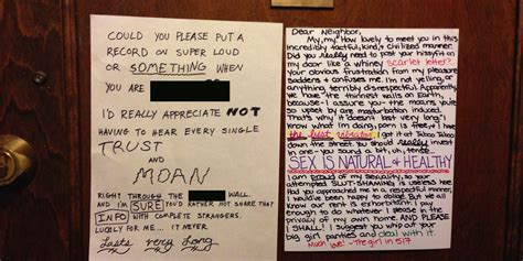 Notes Calling Out Neighbors On Their Loud Sex Huffpost My Xxx Hot Girl