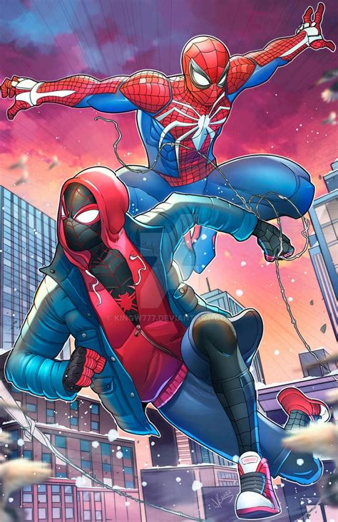 Mile And Spiderman Ps5 2022 Update By Kingw777 On Deviantart Marvel