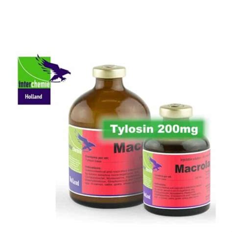 Macrolan 200 Tylosin Tartrate 200mg Solution For Injection 100 Ml