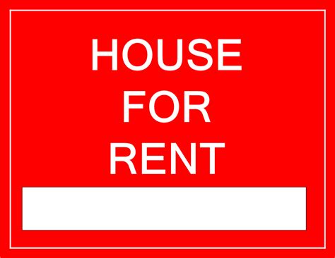 For Rent Sign For A House Templates At