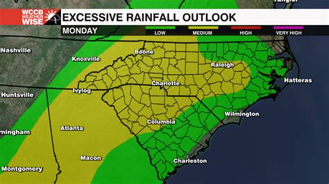 Excessive Rainfall Outlook Days 1 3 Wccb Charlottes Cw