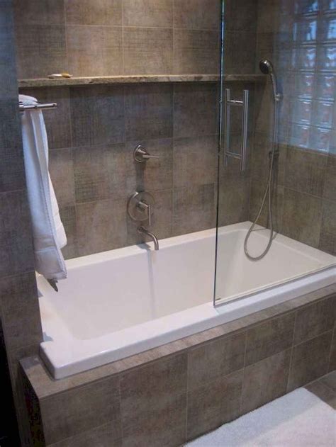 A tub/shower combo might be the best choice. 29 tiny house bathroom shower tub ideas in 2020 | Tub ...