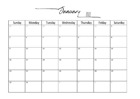 Calendars Printable 2022 Free With Grid Lines Example Calendar Printable