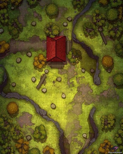 logged forest 24x30 battlemaps in 2020 with images dungeon maps dungeons and dragons