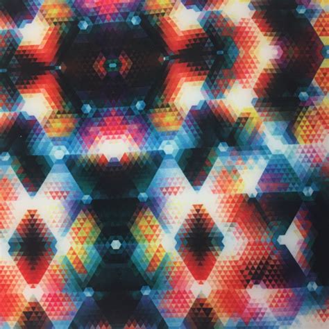 Geometric Kaleidoscope Print Print On Any Fabric Pine Crest Fabrics