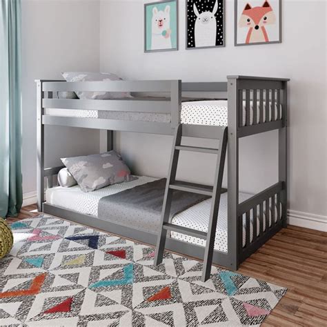 Max And Lily Kids Twin Over Twin Low Bunk Bed Bunk Bed Buy