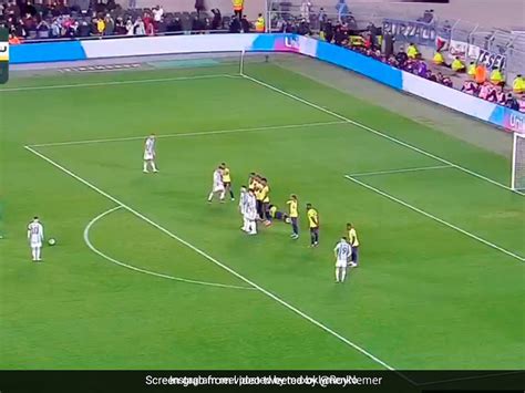 Lionel Messi Produces Stunning Free Kick Inspires Argentinas Win