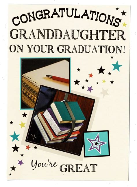 Granddaughter Graduation Card Congratulations Granddaughter On Your