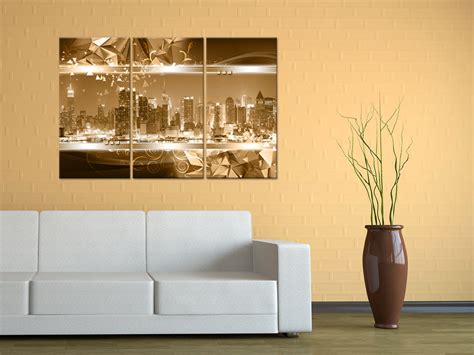 Triptyque Sur Toile Photo De New York D Coration Murale Declina