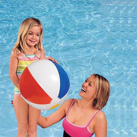 3 Pack 59020ep Intex 20 Glossy Panel Colorful Beach Ball Inflatable