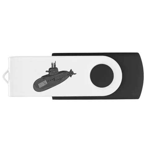 Submarine Cartoon Illustration Flash Drive Zazzle