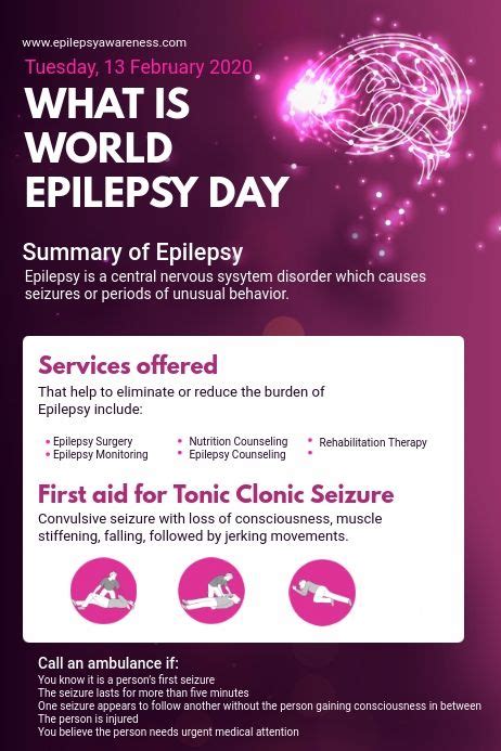 World Epilepsy Day Online Seminar Flyer Epilepsy Awareness Month