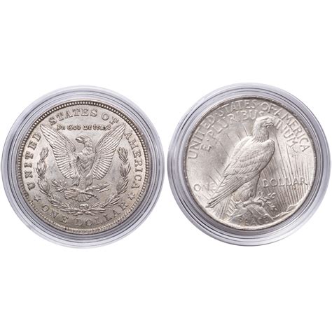 Peacemorgan Silver Dollar United States Mint Set Numismax