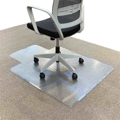 Rapidline Keyhole Office Chair Mat Carpet Floor Protector Small 5 Yr