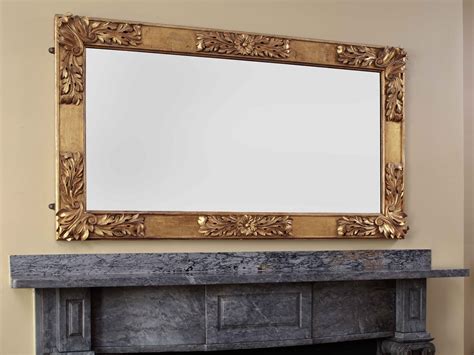 Carved Gold Leaf Over Mantle Mirror Sold Carswell Rush Berlin Inc