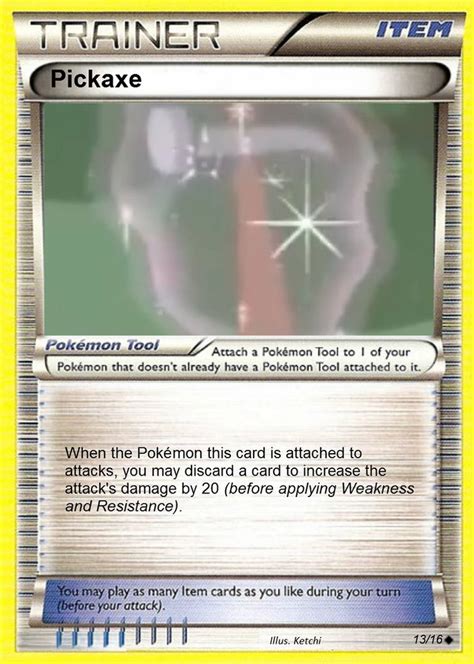 Pickaxe Pokemon Card By The Ketchi On Deviantart