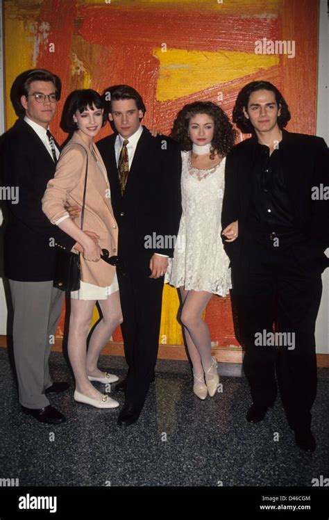Eden Atwood With Michael Weatherly Roger Howarth Rebecca Gayheart And Anthony Stewart 1993