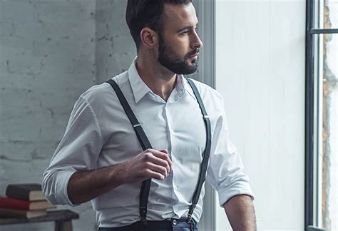 A Mans Guide To Suspenders Trouser Braces Infographic Suspender Guide