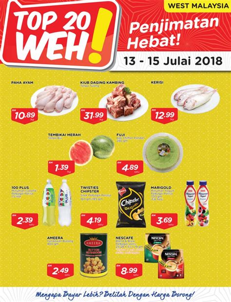 Click on the link to see the latest active. MYDIN TOP 20 WEH Promotion at Peninsular Malaysia (13 July ...