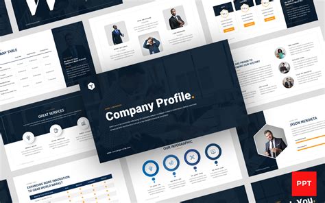 Company Profile Presentation Powerpoint Template Free Download