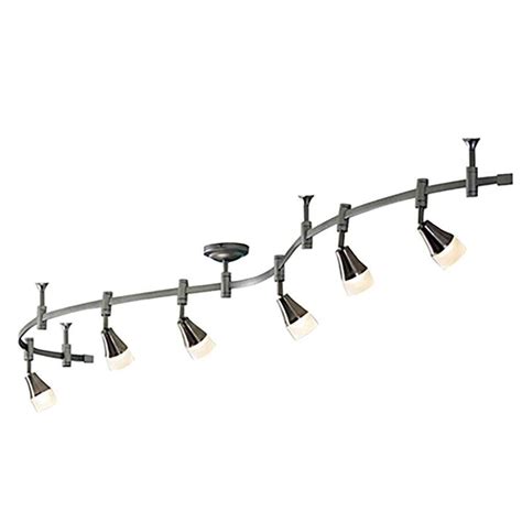 Allen Roth Sloan 6 Light 96 In Brushed Nickel Dimmable Led Flexible