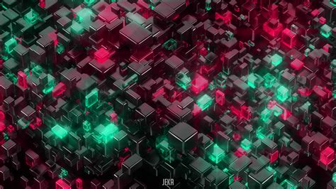 Glowing Cubes 4k Hd 3d 4k Wallpapers Images