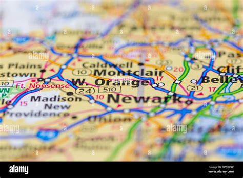 West Orange New Jersey Map Hi Res Stock Photography And Images Alamy