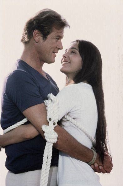 Roger Moore And Carole Bouquet In A Scene From The Bond Film For Your