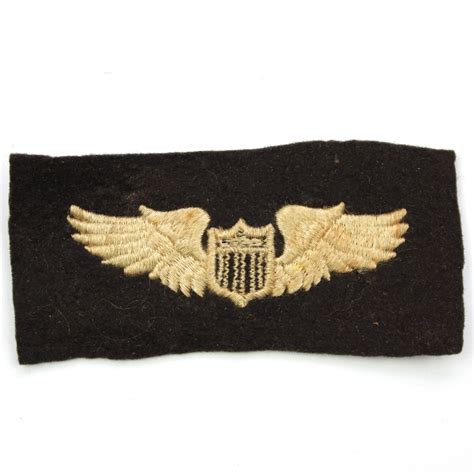 44th Collectors Avenue Us Army Air Corps Embroidered Pilot Wings
