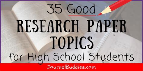 Research Paper Topics For High School Smi