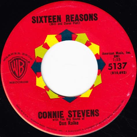 Connie Stevens Sixteen Reasons Little Sister 1959 Vinyl Discogs