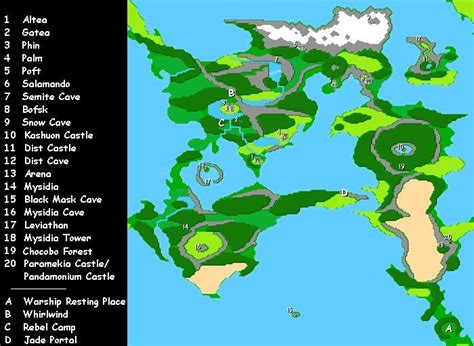 Final Fantasy Ii Ff Maps The Final Fantasy