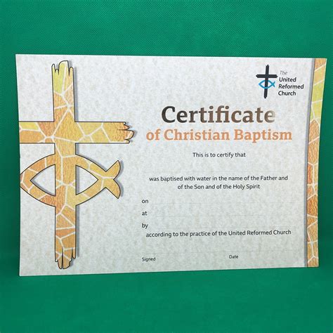 Certificate Of Christian Baptism