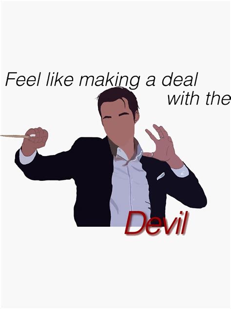 Kai Parker Deal With The Devil Quote Sticker Sticker For Sale By