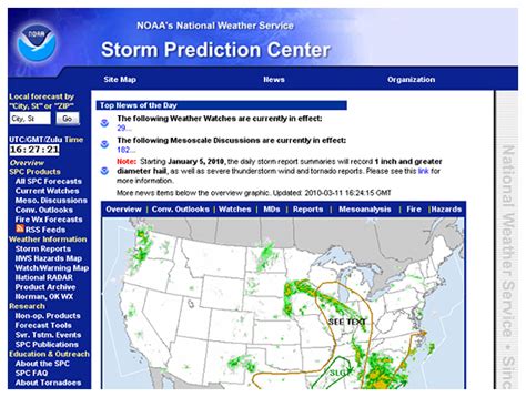 Liens Utiles Concernant Les Orages Storm Prediction Center